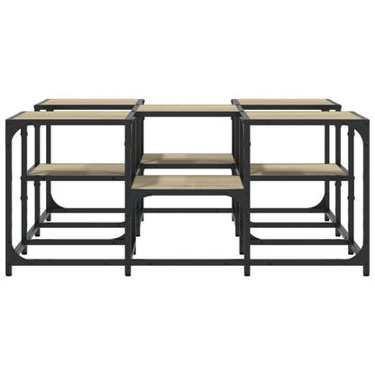 Coffee Table Sonoma Oak 91x91x40 cm Engineered Wood