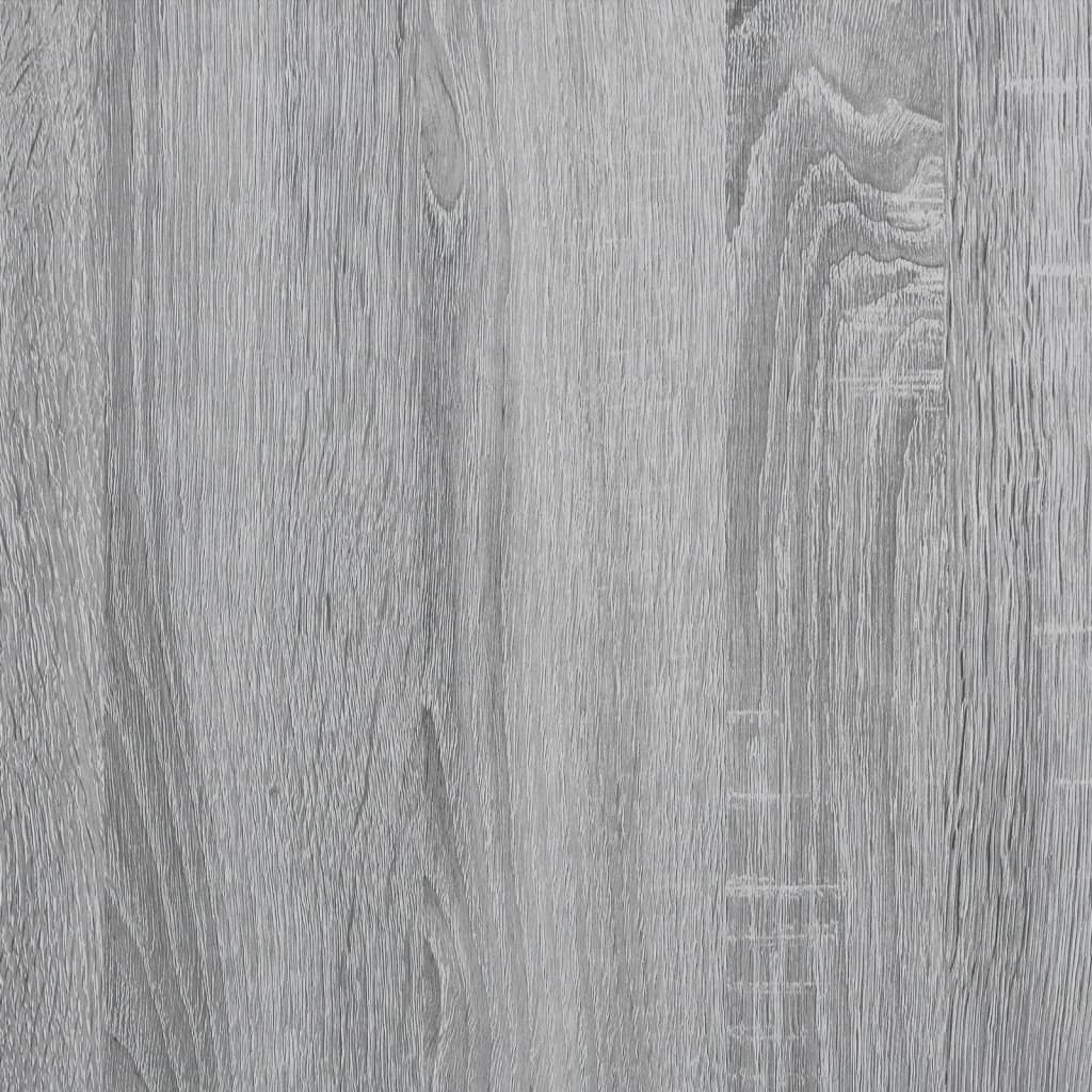 Desk Grey Sonoma 100x45x76 cm Engineered Wood and Powder-coated Steel