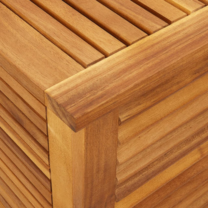 Garden Storage Box with Louver 113x50x56 cm Solid Wood Acacia
