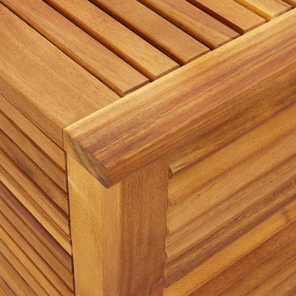 Garden Storage Box with Louver 150x50x56 cm Solid Wood Acacia