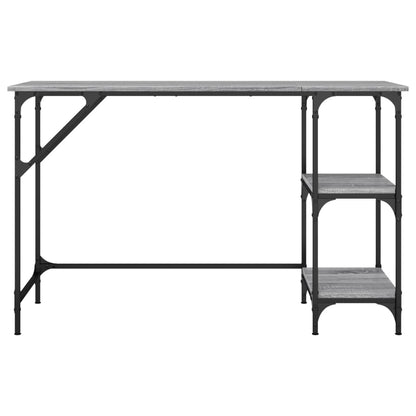 Desk Grey Sonoma 120x50x75 cm Metal and Engineered Wood
