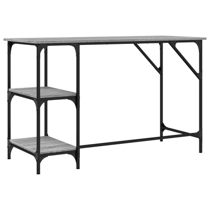 Desk Grey Sonoma 120x50x75 cm Metal and Engineered Wood